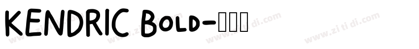 KENDRIC Bold字体转换